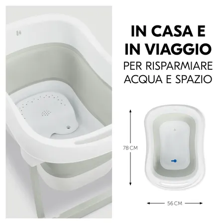 Vaschetta da bagno con sgabello per casa e fuori