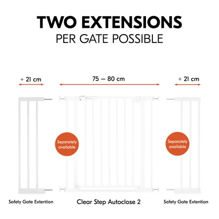Two extensions per gate possible