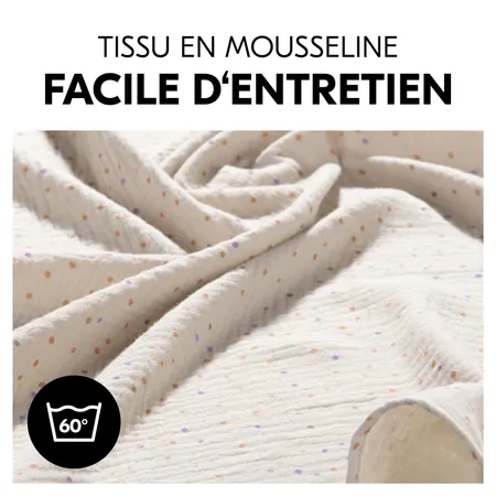 Tissu de mousseline facile à nettoyer