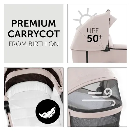 Premium carrycot from birth on