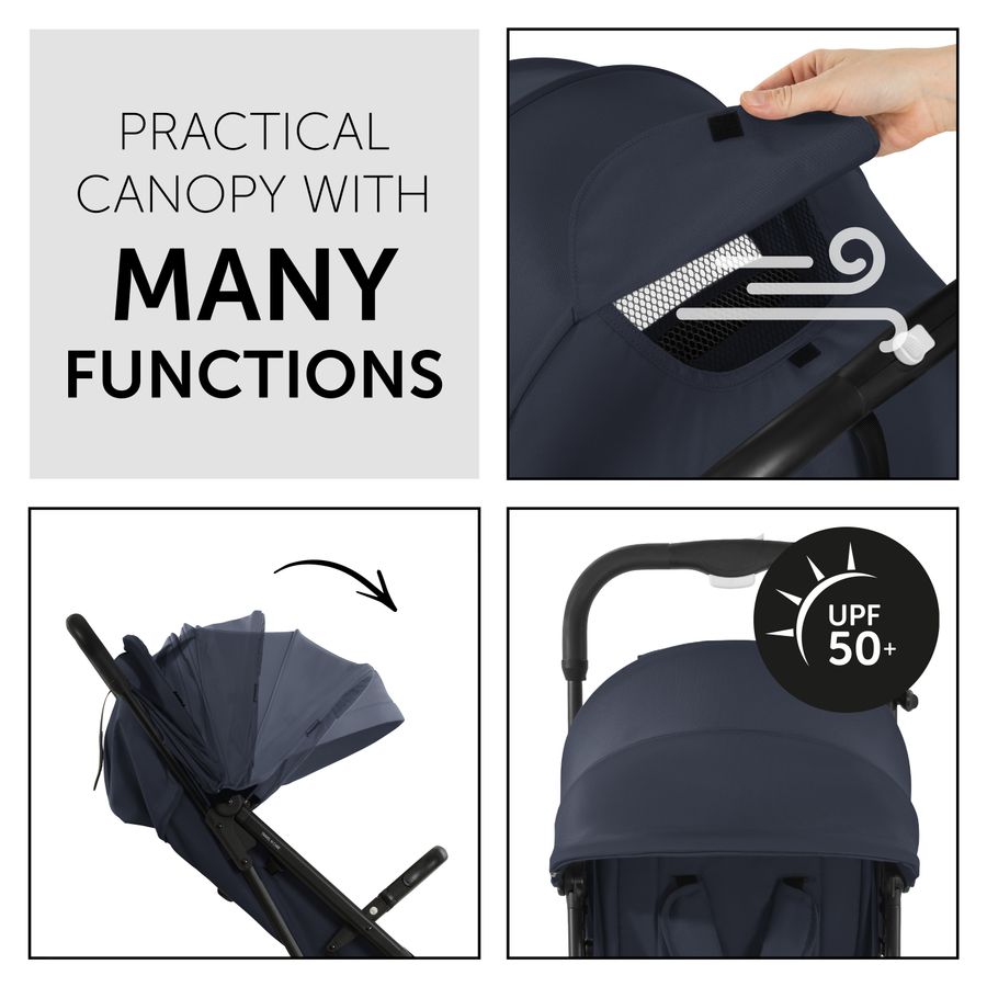 Canopy with UV protection and peek-a-boo window