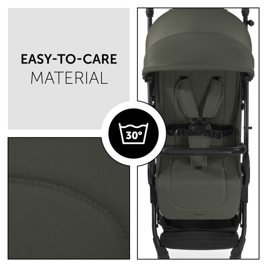 Easy-to-care and machine washable material