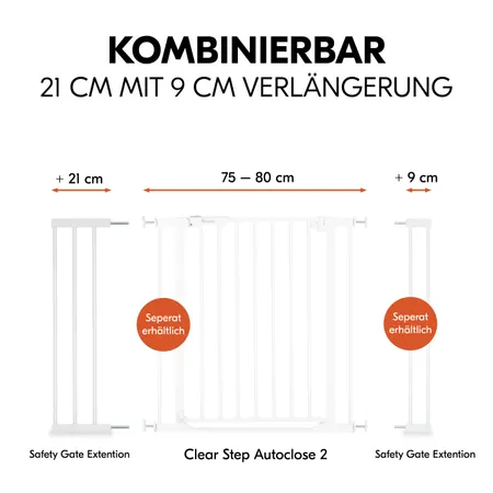 21 cm mit 9 cm Verlängerung Version kombinierbar