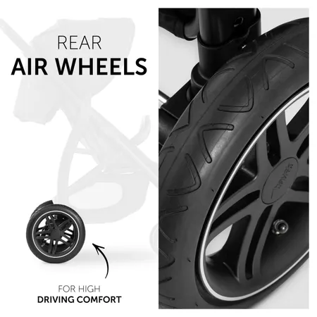 Elevato comfort di guida con ruote d'aria dietro