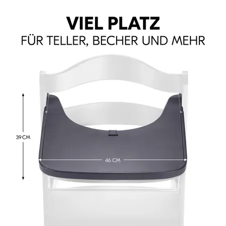 Viel Platz für dein Kind zum Essen und Spielen