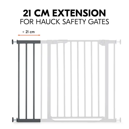 Extension compatible with safety gates by hauck
