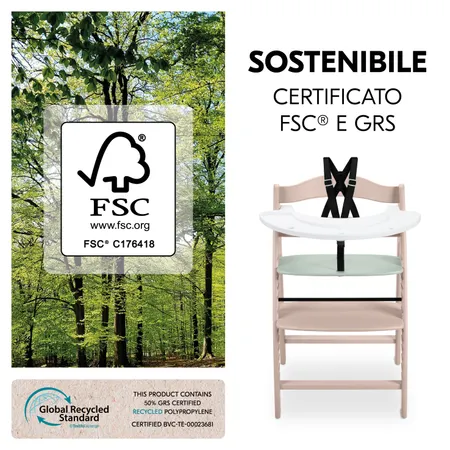 Realizzato con materiali sostenibili