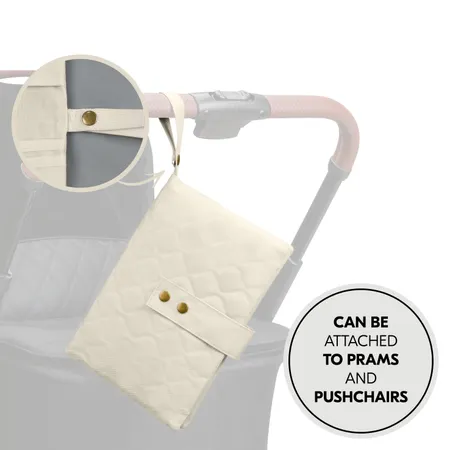 Easy to attach to the pram thanks to the loop