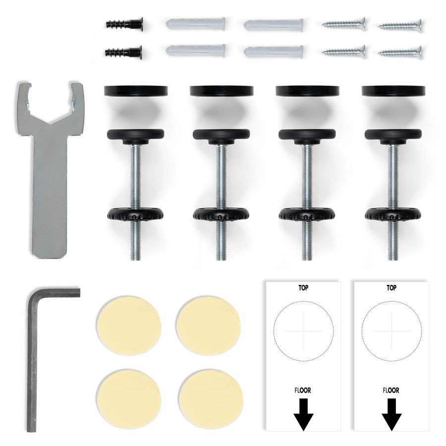 Drilling template and tools are included