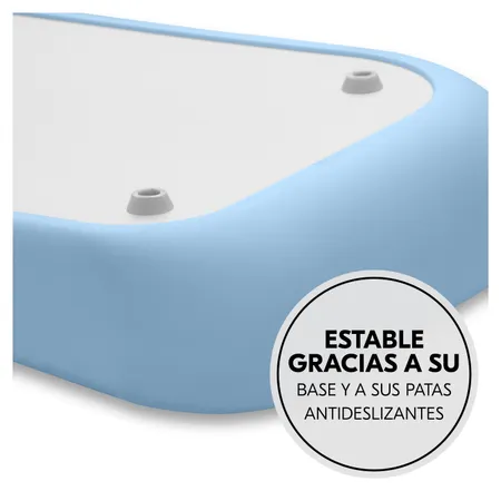 Estable gracias a su placa y a sus patas de apoyo