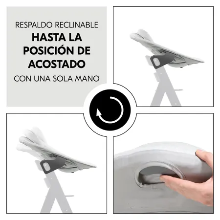 Respaldo ajustable, de curioso a cansado