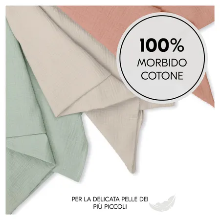 100% cotone per la pella delicata del bebè