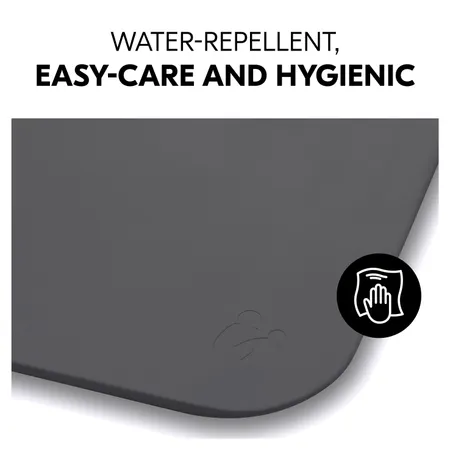 Water-repellent, easy-care and haygienic