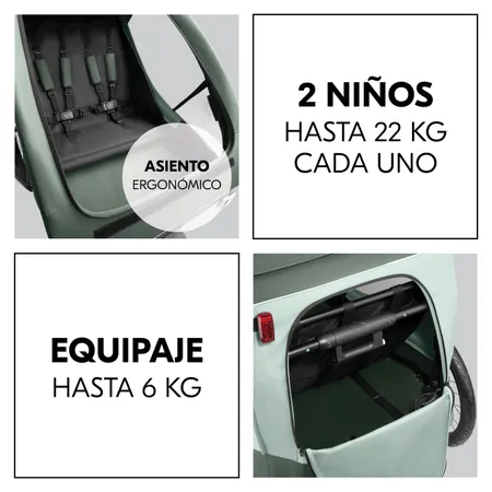 Mucho espacio para los peques y el equipaje