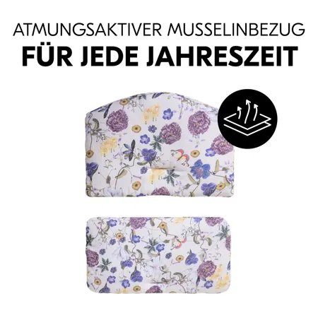 Atmungsaktiver Musselinbezug für jede Jahreszeit