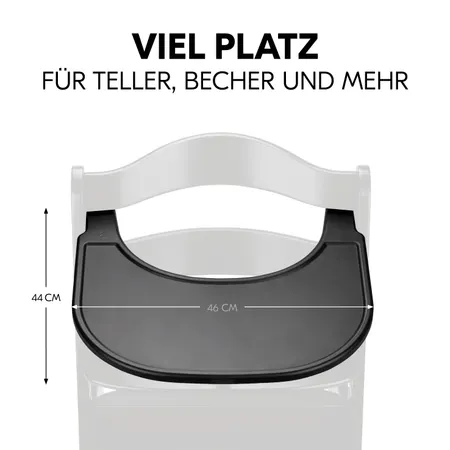 Viel Platz für dein Kind zum Essen und Spielen