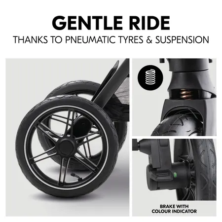 Particularly soft suspension