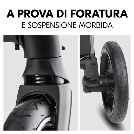 A prova di foratura e sospensioni molto morbide