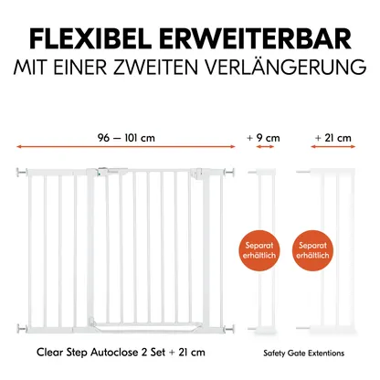 Clear Step Autoclose 2 Set +21 cm