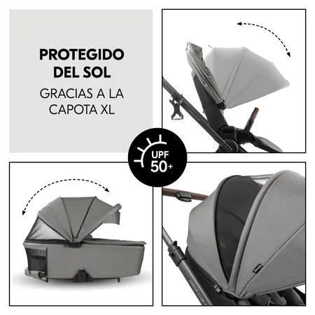 Capota XL para una máxima protección contra el sol