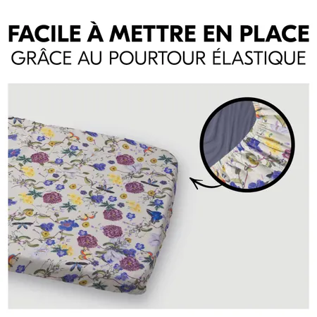 Facile à fixer sur le matelas grâce à l'élastique