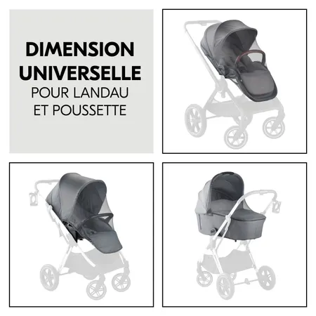 Utilisation universelle pour poussettes et landaus