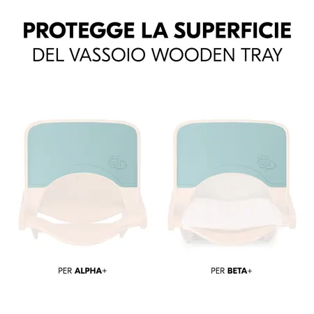 Protegge il vassoio pappa in legno