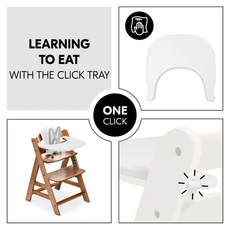 Learning to eat with the click tray