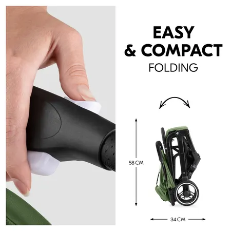 Easy travel with foldable, light pushchair