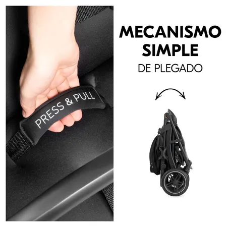 Mecanismo de plegado compacto con una mano