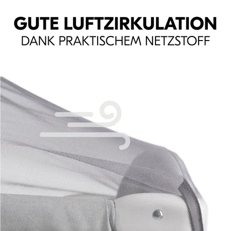 Gute Luftzirkulation dank Netzstoff