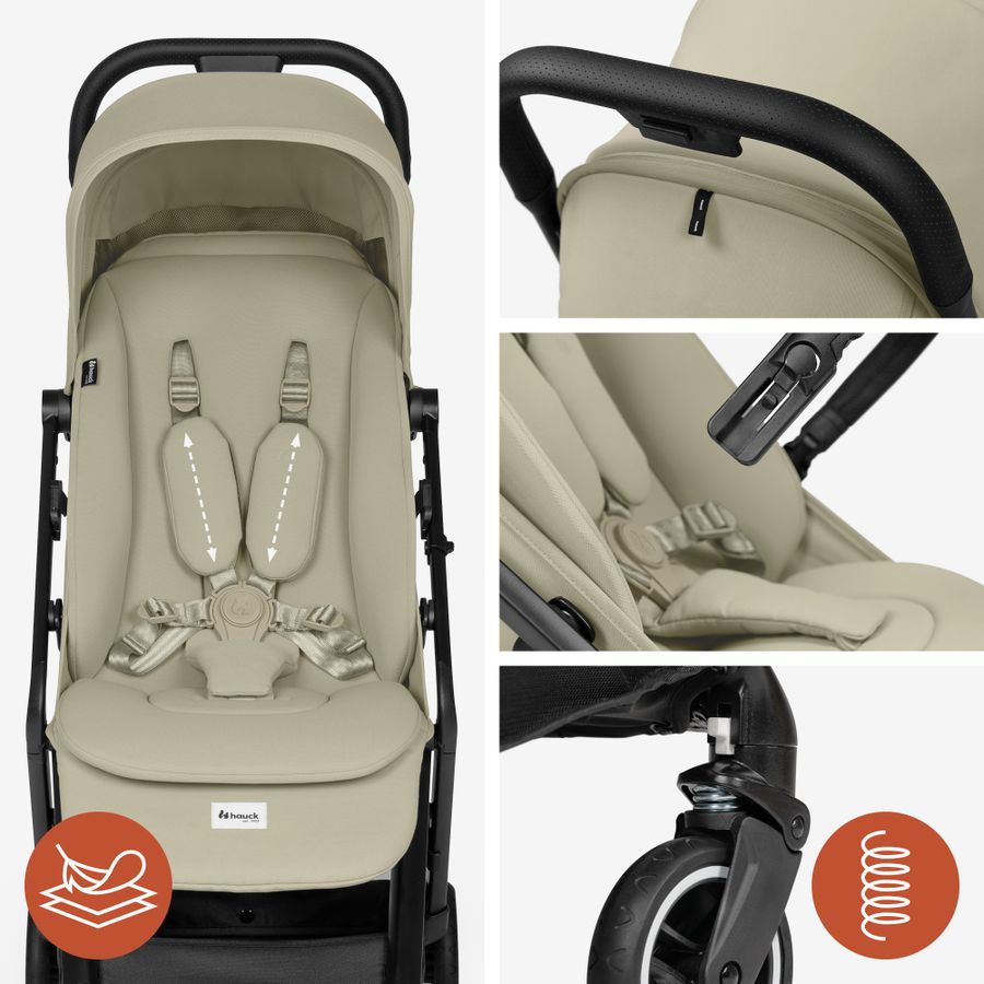 Comfortable and safe – including seat liner