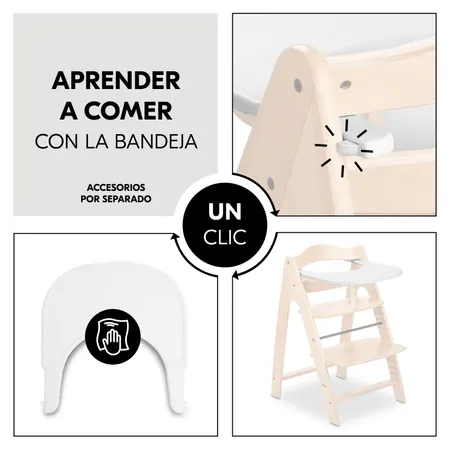 Aprender a comer con la bandeja de un clic