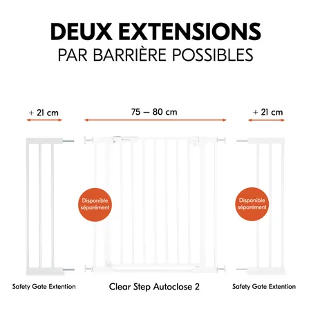 Deux extensions par barrière possibles
