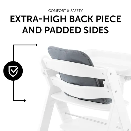 Safe thanks to high back and stable sides