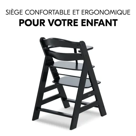 Chaise haute ergonomique qui grandit avec l'enfant