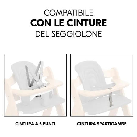 Compatibile con le cinture del seggiolone