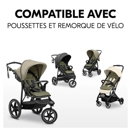 Pour poussettes et remorques de vélo