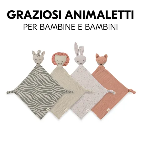 Grazioso design con animaletti per bimbi e bimbe