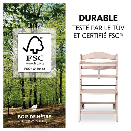 Bois de hêtre durable et certifié FSC®