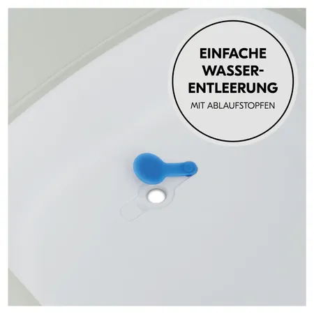 Einfache Wasserentleerung mit Ablaufstopfen