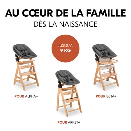 Transat et siège pour nouveau-né, à utiliser dès la naissance