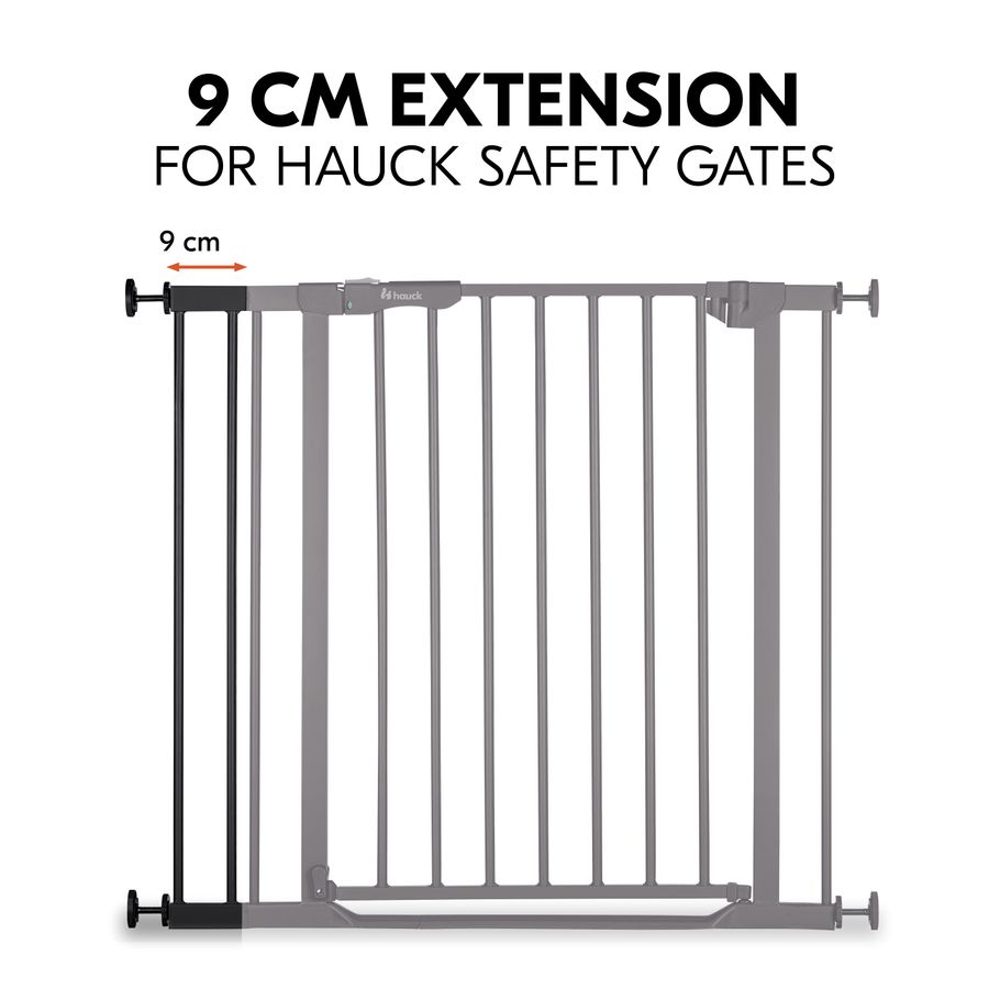 Extension compatible with safety gates by hauck
