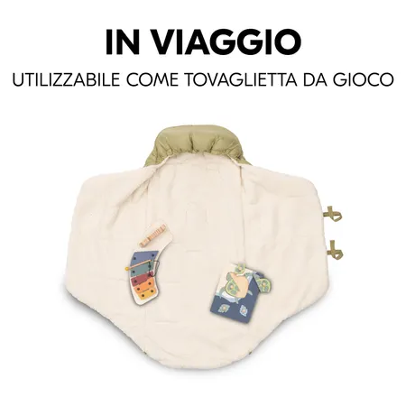 Utilizzabile come tappeto da gioco portatile