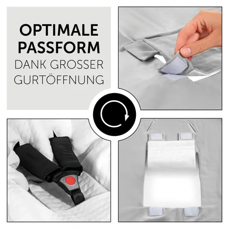 Optimale Passform dank großer Gurtöffnung