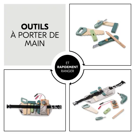 Outils à portée de main, rangés en toute sécurité