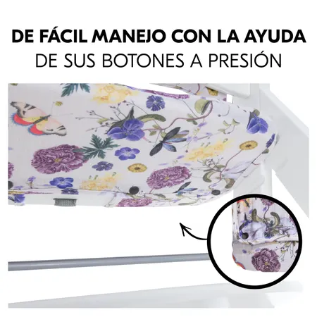Fijación rápida y fácil con botones a presión