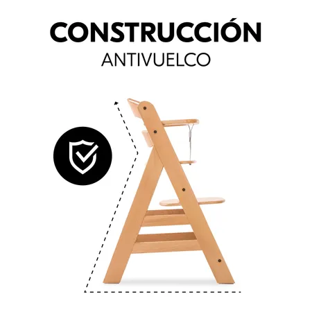 Antivuelco gracias a su contrucción estable