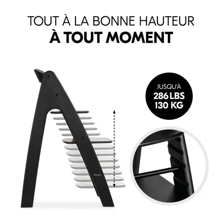 Réglable pour être toujours à la bonne hauteur