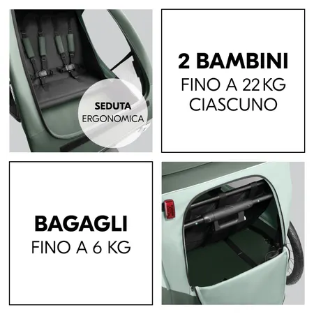 Tanto spazio per i tuoi bambini e bagagli